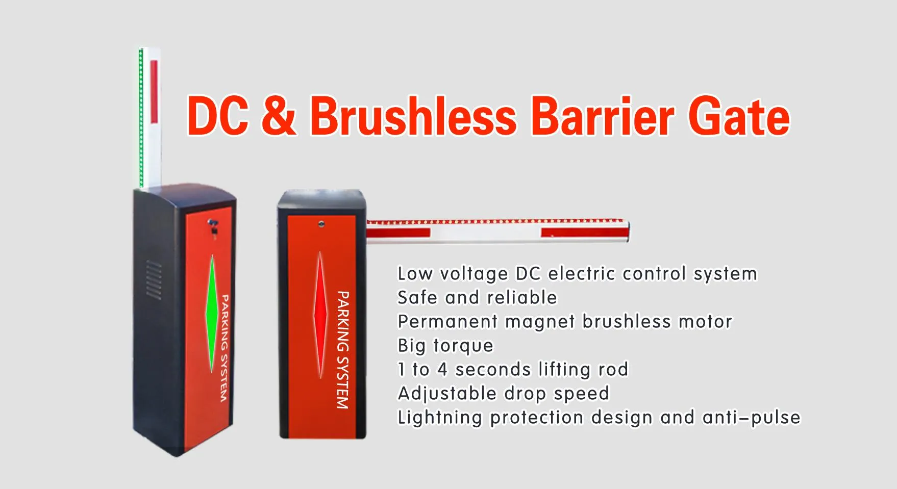 DC LED boom barrier promotion